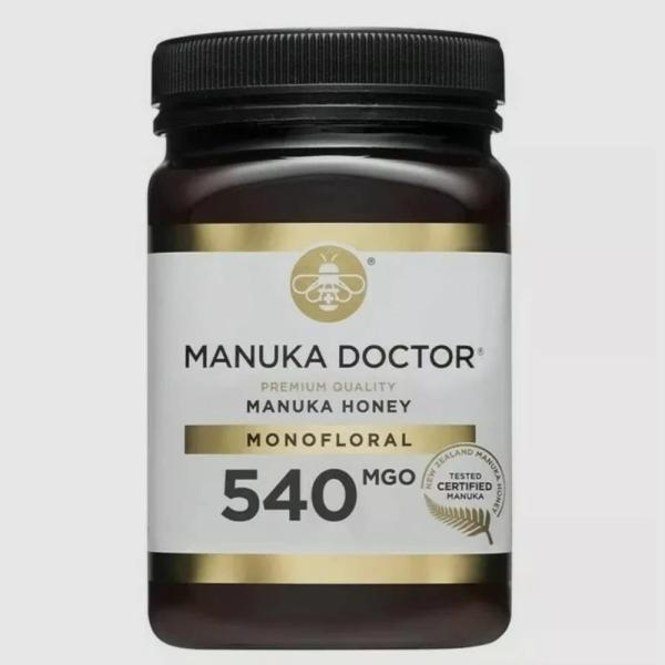 A jar of Manuka Doctor 540 honey