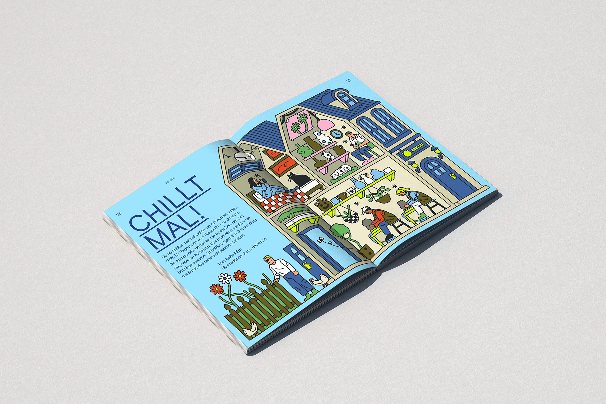 Stuttgarter Zeitung Magazin Dossier Illustration by Zach Hackmann