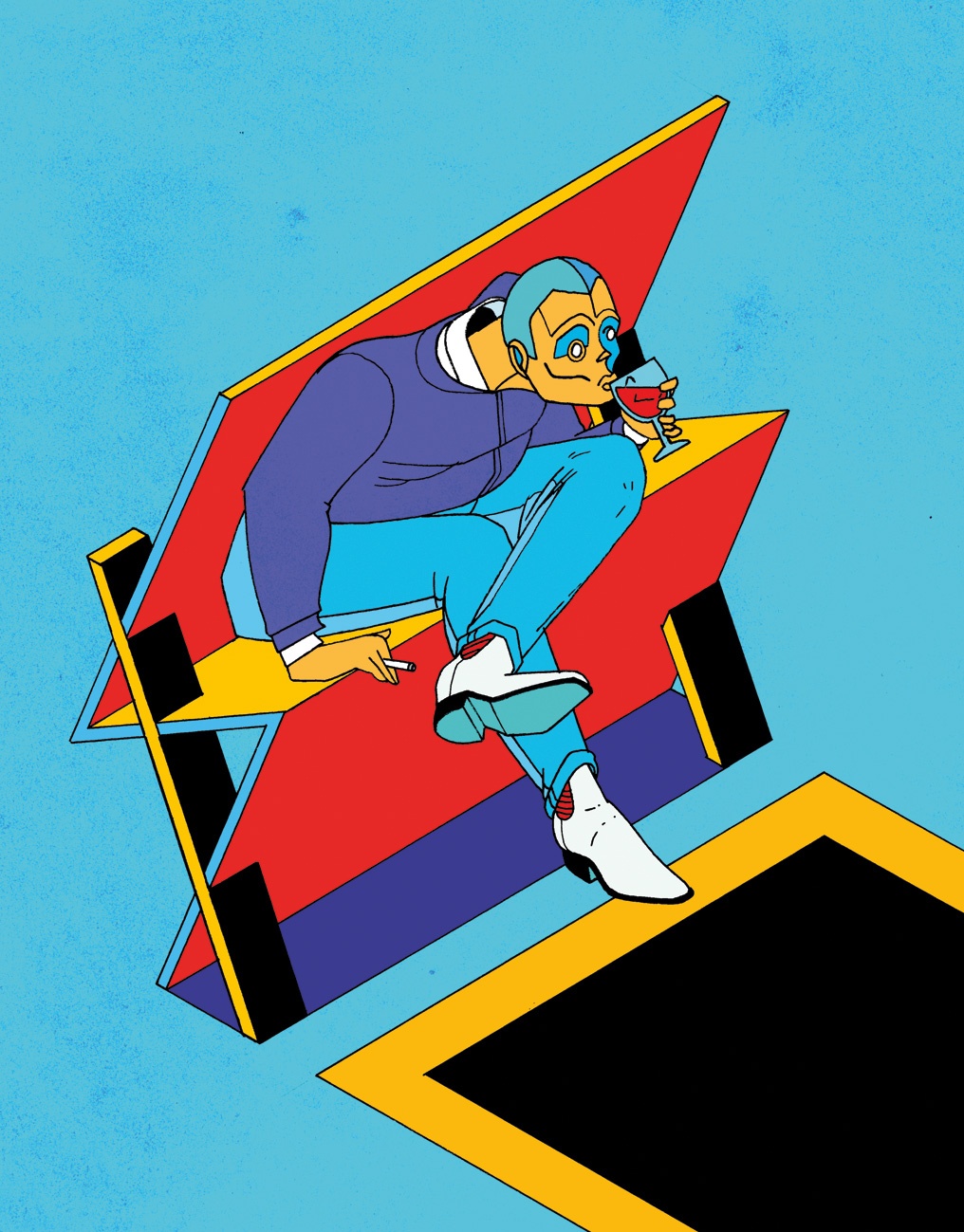 Wired magazine technology illustration by Stefan Glerum