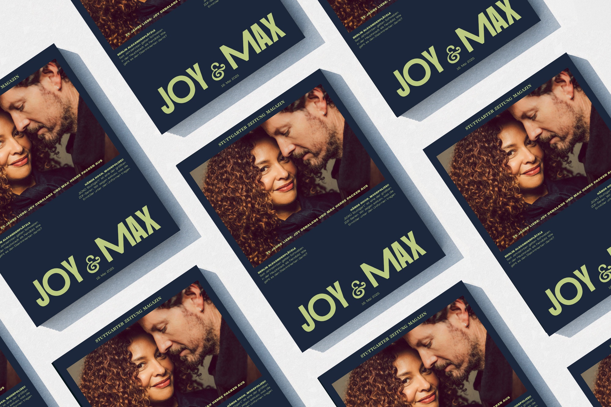 Stuttgarter Zeitung magazine Joy Denalane und Max Herre cover photography by Julia Sellmann
