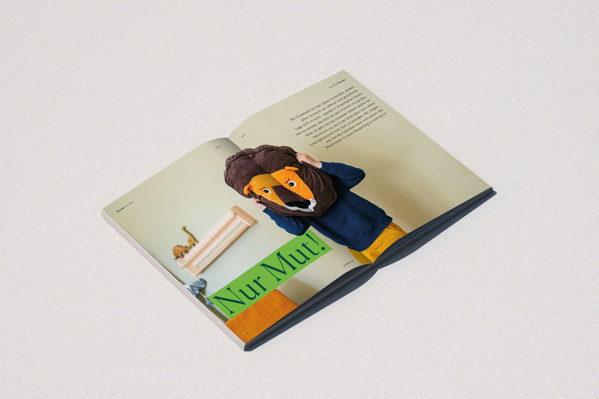 Barmer insurance corporate magazine layout