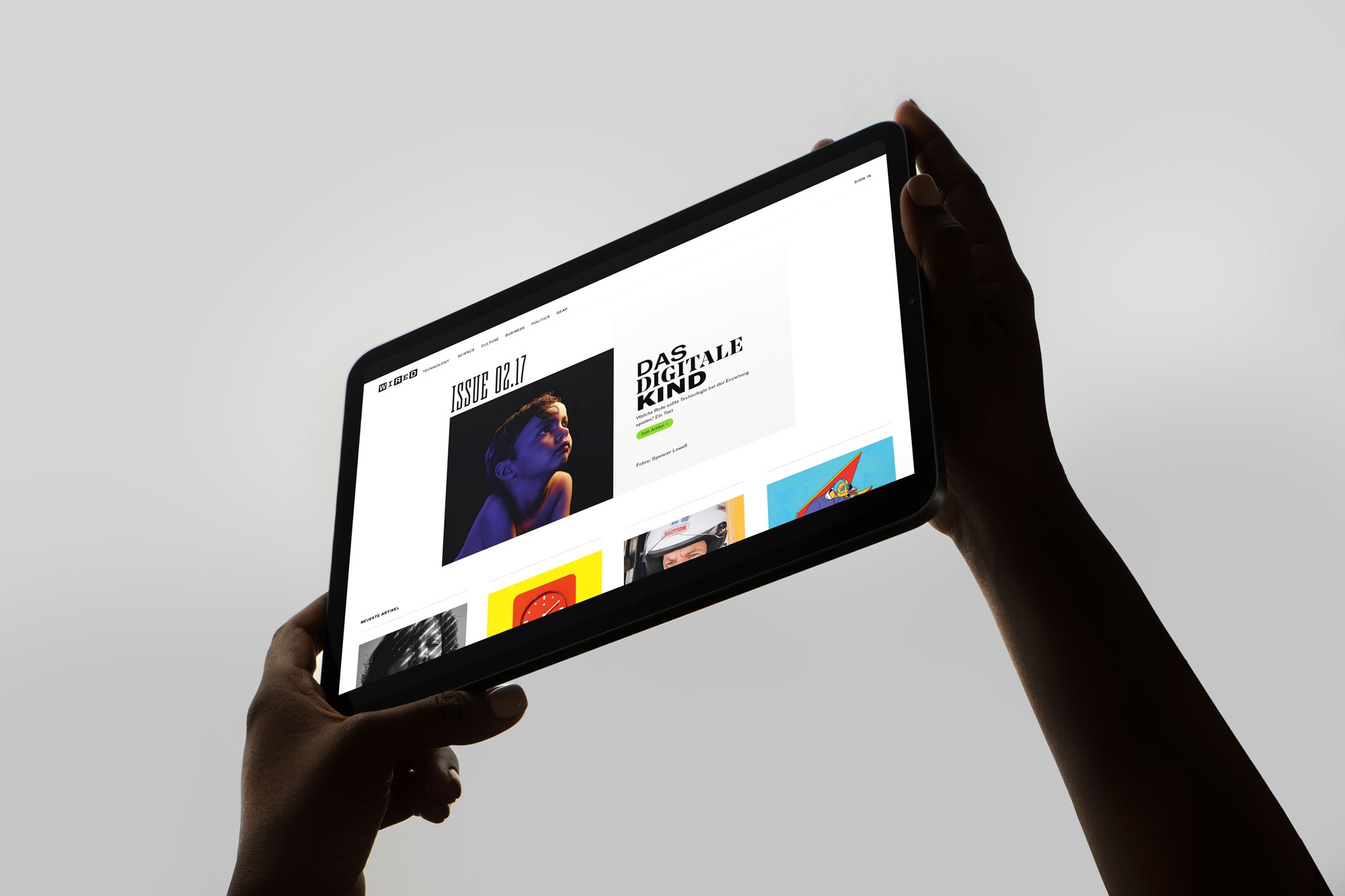 Wired magazine website digital photography by Spencer Lowell