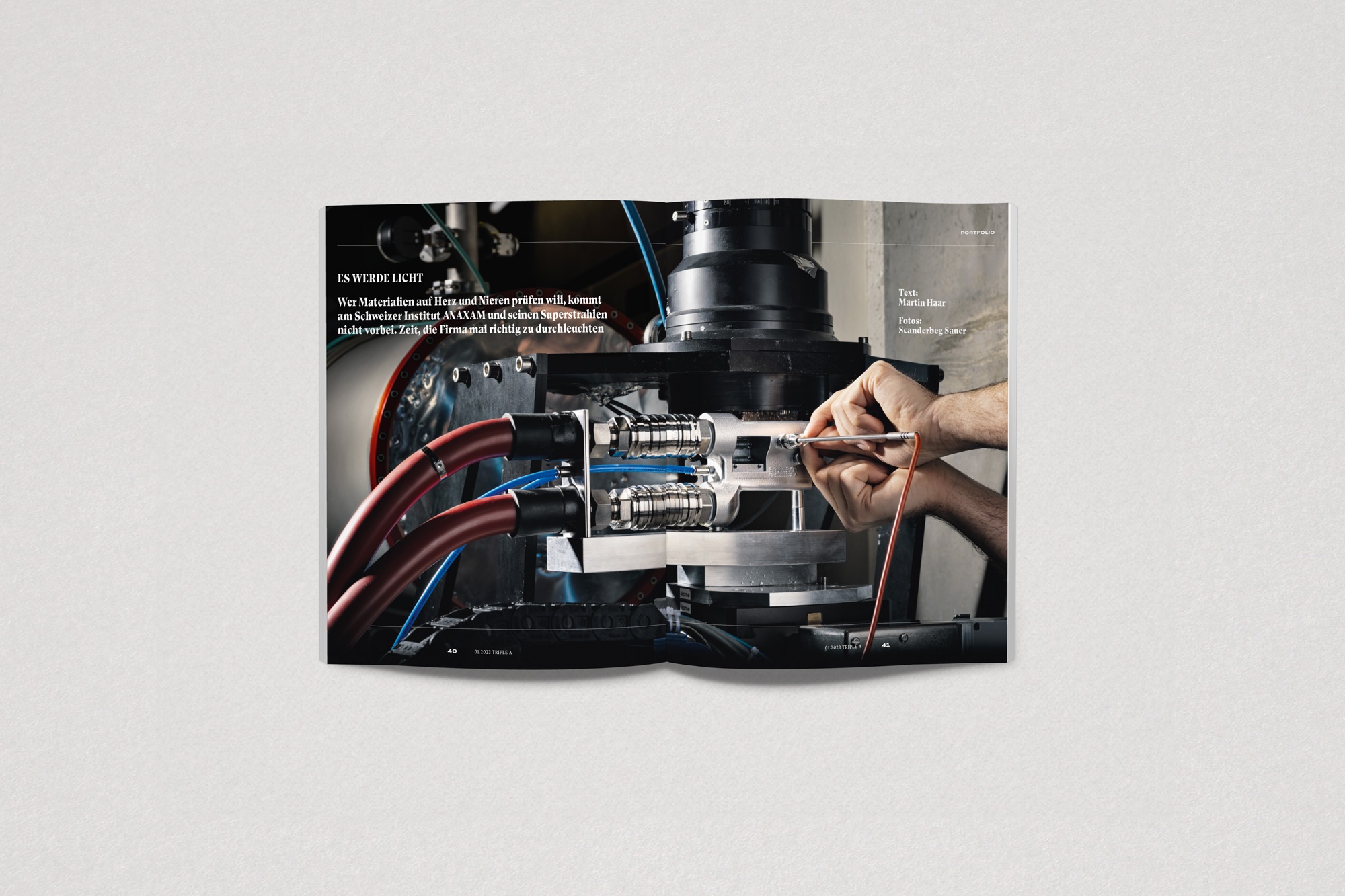 Stuttgarter Zeitung magazine economy TripleA layout photography by Scanderberg & Sauer