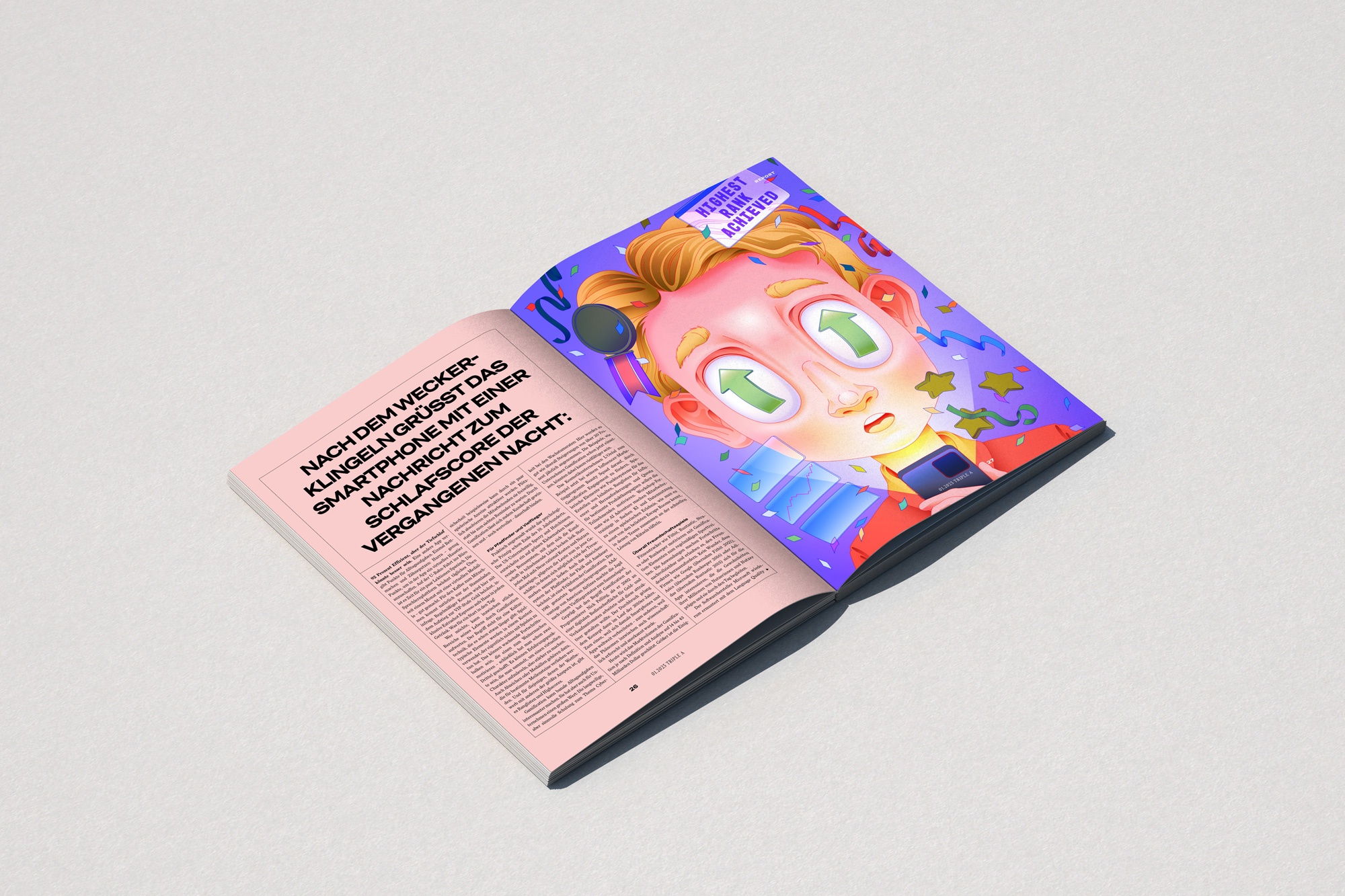 TripleA The biannual business magazine of the Stuttgarter Zeitung Illustration by Ari Liloan