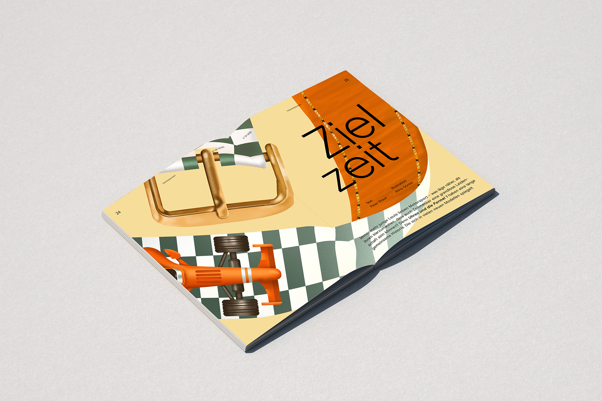 Lifetime The annual watch magazine of the Stuttgarter Zeitung Illustration by Alina Günter