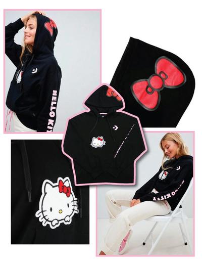 Collection of photos of a woman and a hoody