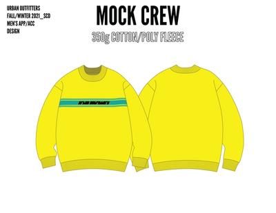MOCK CREW NECK SWEATSHIRT DESIGN