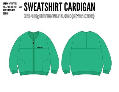 SWEATSHIRT CARDIGAN DESIGN