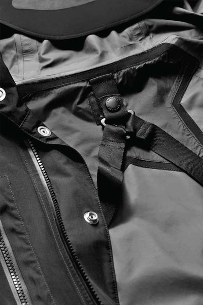Inside strap details of the jacket. Soloist x Converse collaboration.