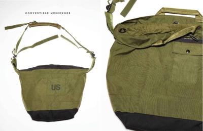 Photos of a bag made from other bags. Converse Blue Sky project focusing on the concept of Urban Utility and what it means to both the consumer and the brand.