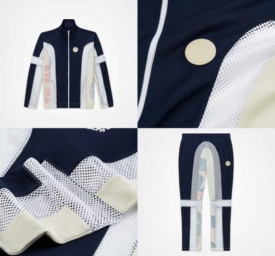 photos of tracksuit, telfar x converse collaboration