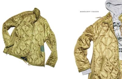 Quilted coaches jacket made from a sleeping bag. Converse Blue Sky project focusing on the concept of Urban Utility and what it means to both the consumer and the brand.