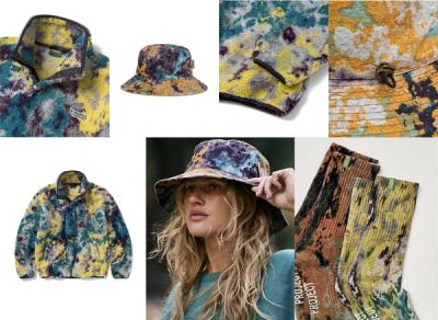 The lychen collection by Parks Project. Fleece jacket, socks, hat