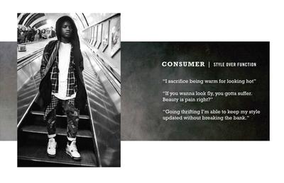 Young man on an escalator. Converse Blue Sky project focusing on the concept of Urban Utility and what it means to both the consumer and the brand.