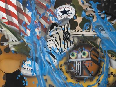 Art by Aaron Elvis. Brain Dead x Converse collaboration.