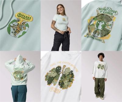 A Parks Projects collection of tee shirts and sweatshirts on the Secret Lives of Lichen