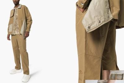 A-Cold-Wall* X Converse. Multiple photos showing various views and details of a an outfit.