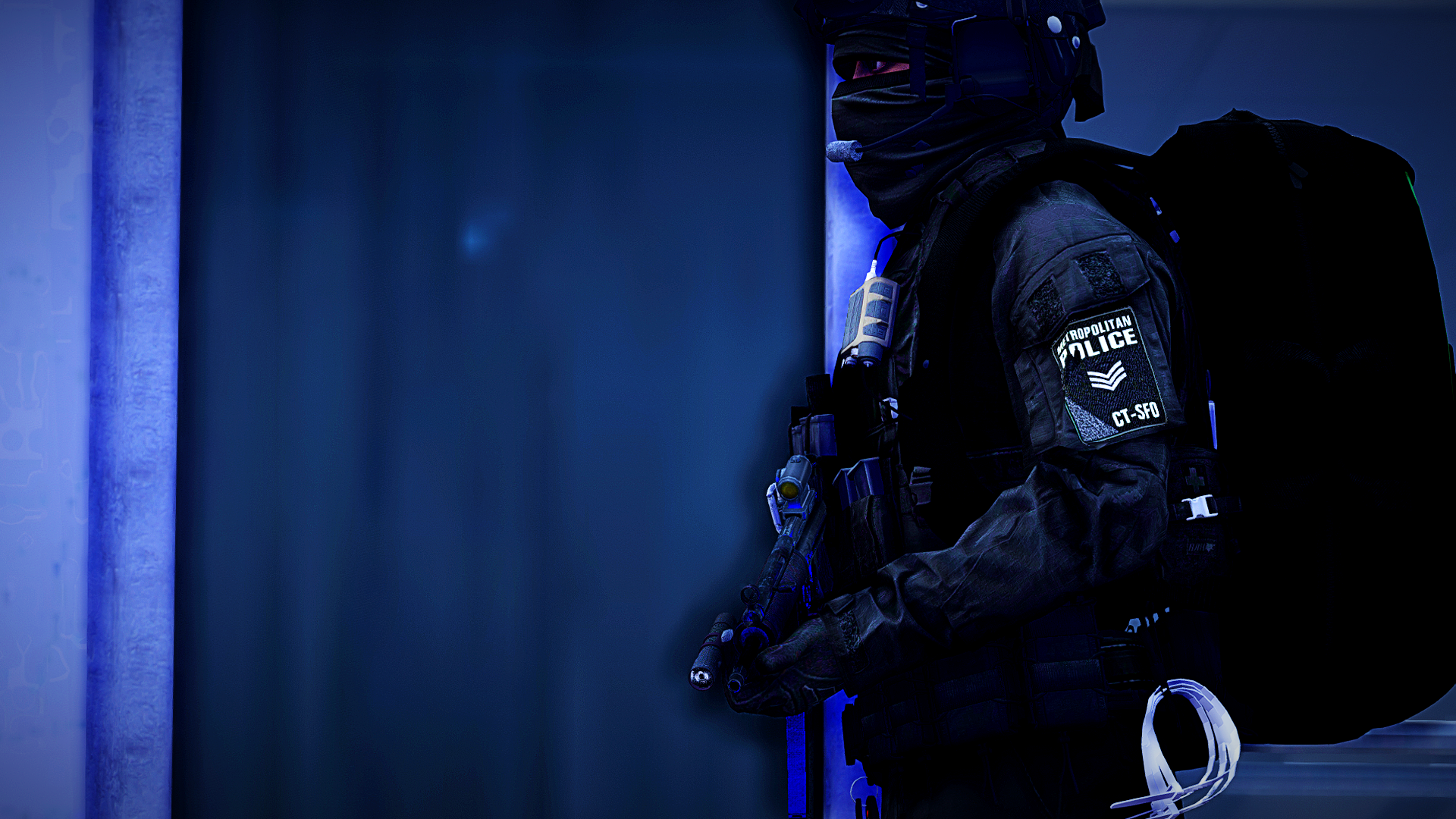 Firearms Units Patrolling the area after the incident
