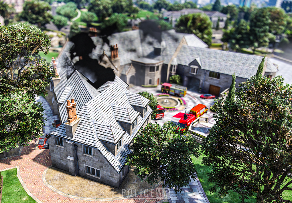 Ariel view of the incident