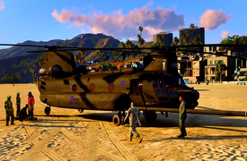 RAF Seen landing on the beach!