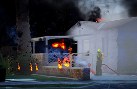 Major Fire breaks out in Mirror Park following a Suspected Arsonist.