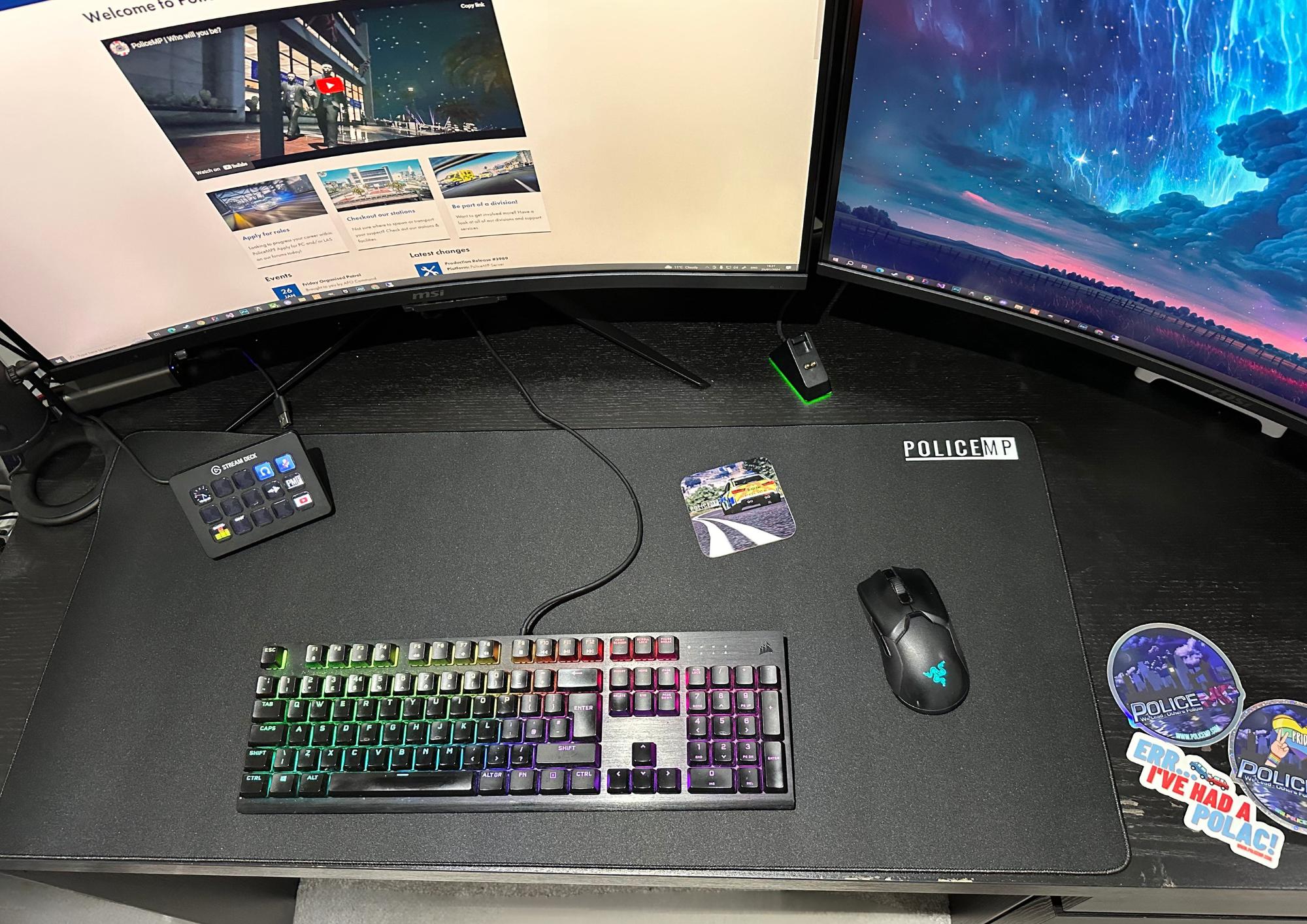 PoliceMP Gaming Mouse Mat