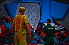 Large scale passive event at the pier