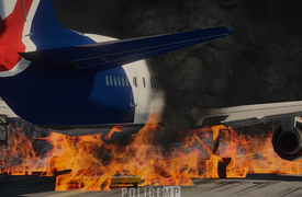 Aircraft fire at London Heathrow terminal