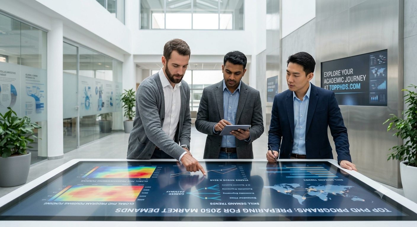 A group of multi-ethnic researchers in a modern university facility
