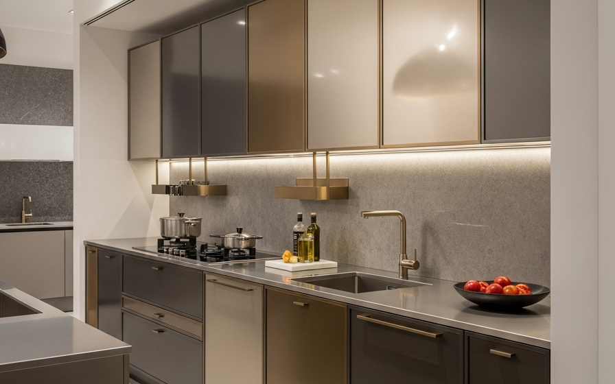 Fadior Foshan Brand Temple Experience Center — 304 stainless steel kitchen system, architectural view