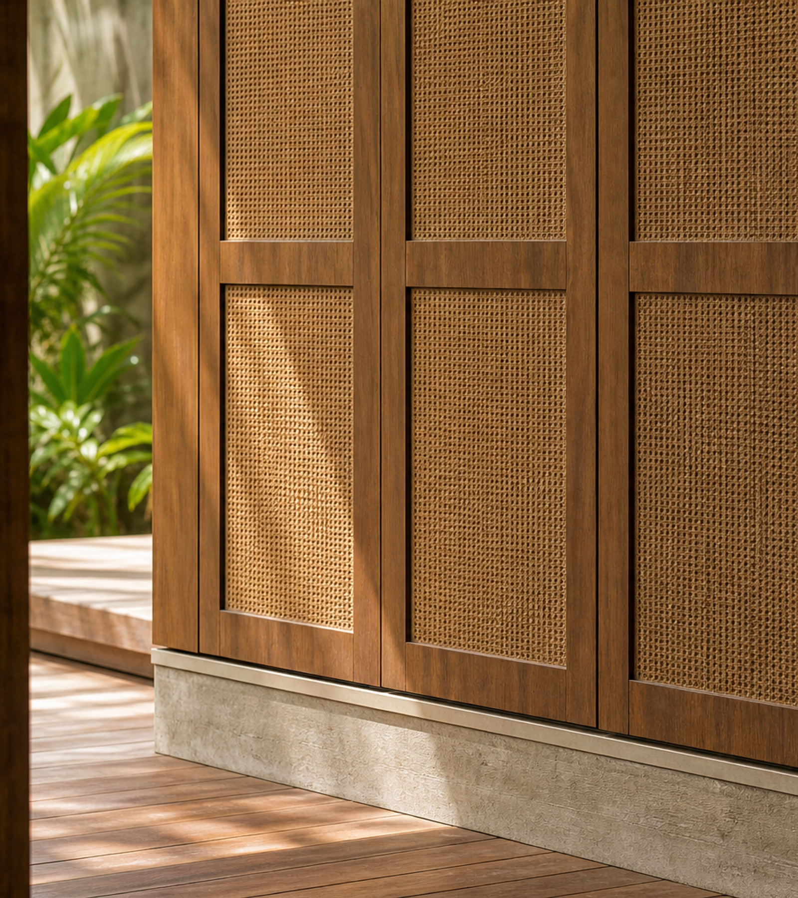 Fadior Voyage Cedar Shadow Dressing Passage — close-up of stainless steel finish and hardware detail