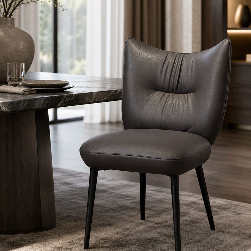 Dining Chair (Carbon steel) styled in a FADIOR HOME interior setting