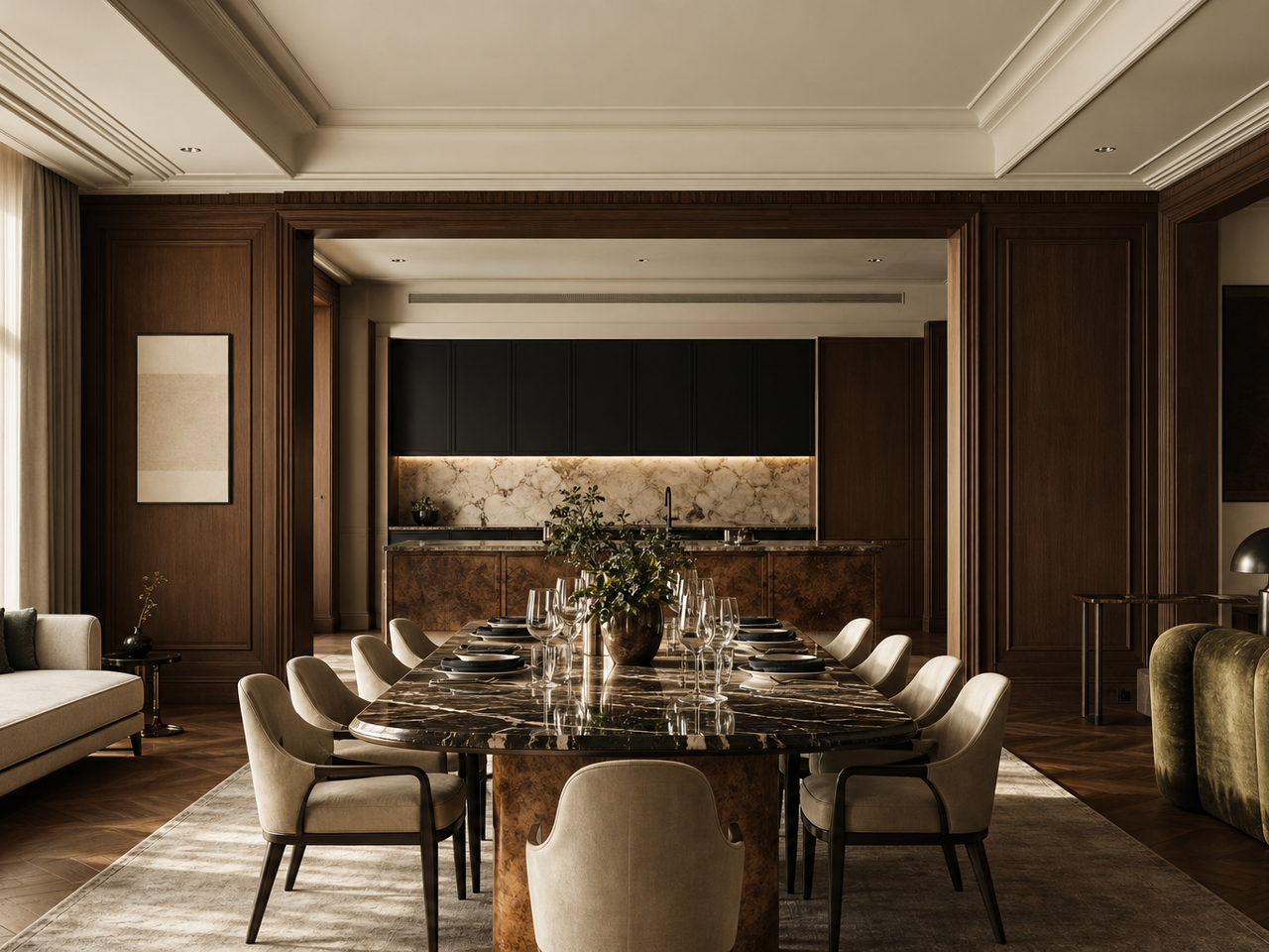 Hero atmosphere: tailored Milan apartment kitchen for a luxury specification decision. — 304 stainless steel cabinetry editorial by Fadior