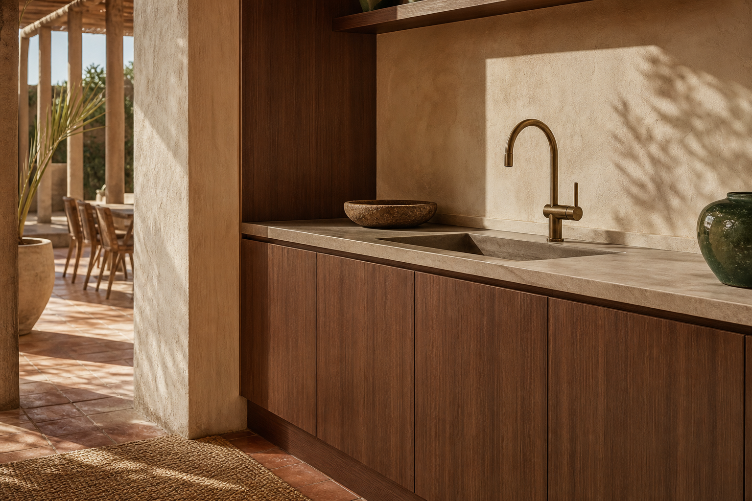 Fadior Atelier Kitchen Suite with Undermount Basin Prep Spine — close-up of stainless steel finish and hardware detail