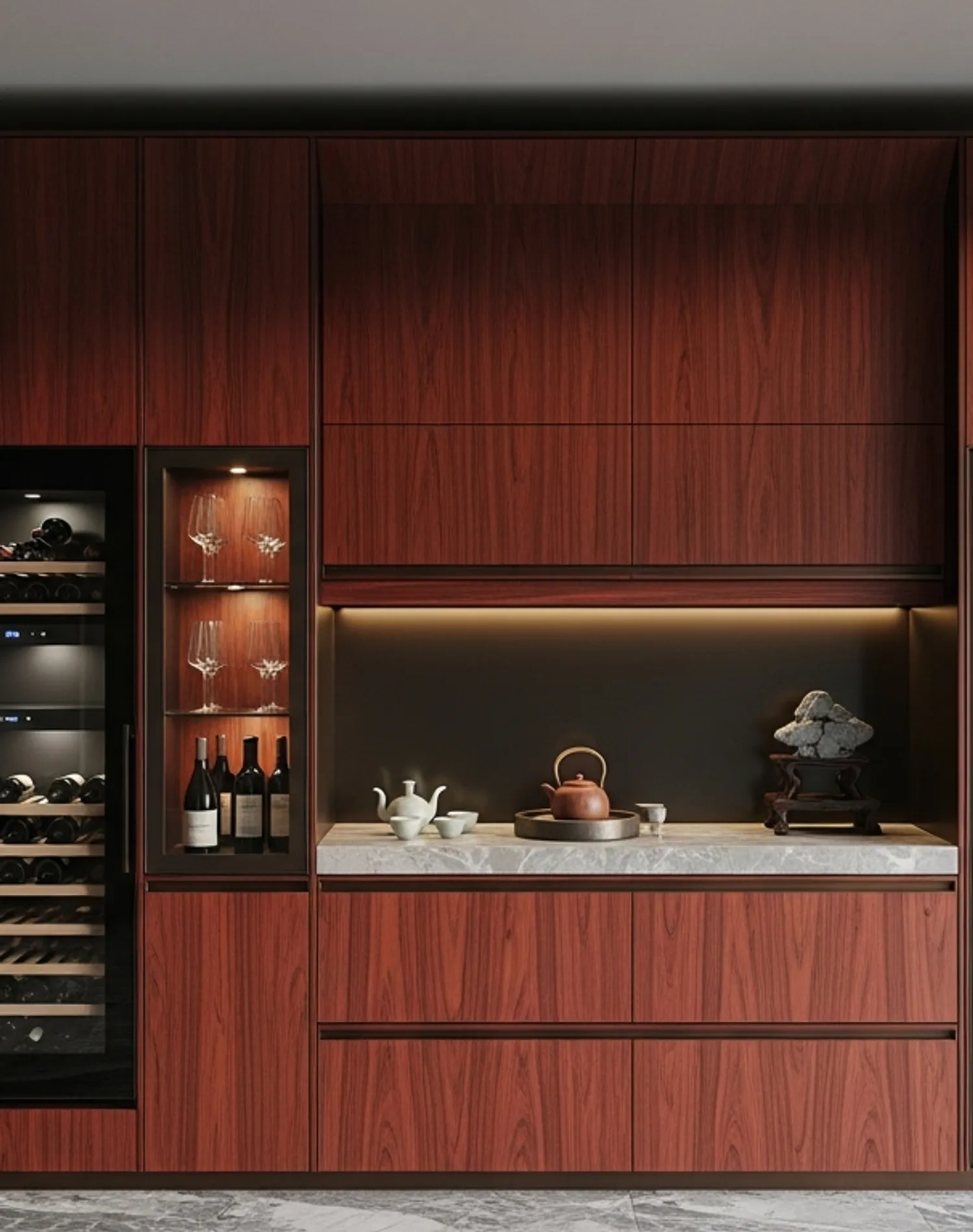 Suite de Armario para Vinos Estuary estudio de adaptación
