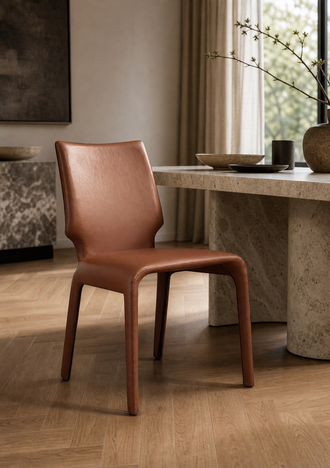 Dining Chair (DC-027) styled in a FADIOR HOME interior setting