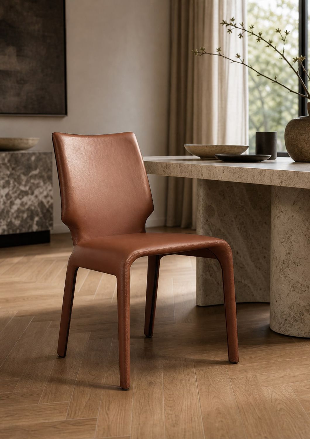 Dining Chair (DC-027) styled in a FADIOR HOME interior setting