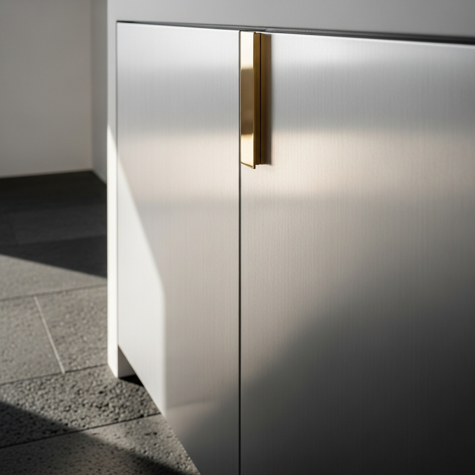 Fadior Oia Cliffside Villa — close-up of stainless steel finish and hardware detail