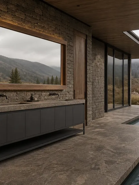 Suite de Baño y Tocador Verve con Repisa de Lavabo Twin Glow