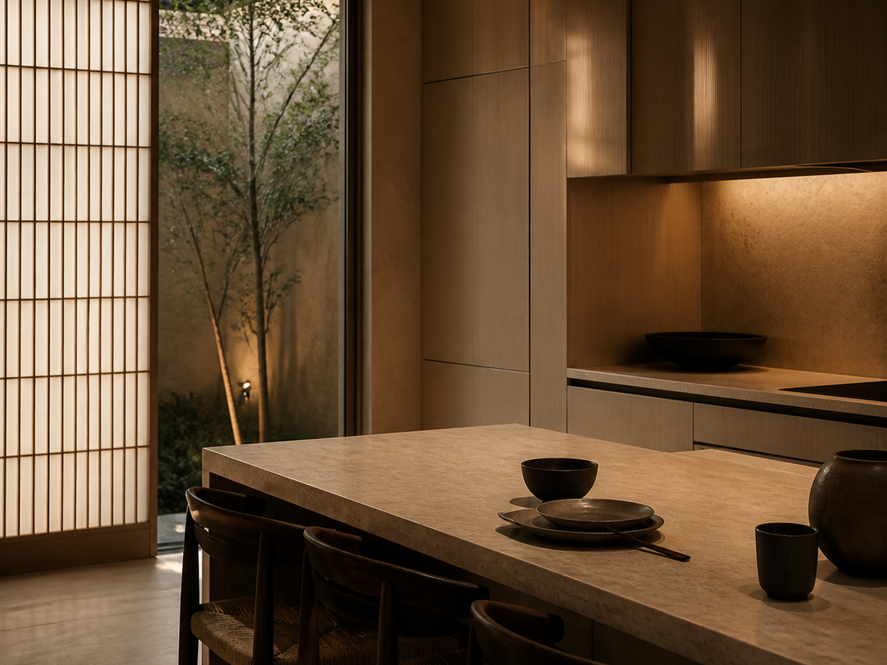 Fadior Meridian Cabinets Kitchen with Italian Finish Atelier — lifestyle setting with natural light and residential styling