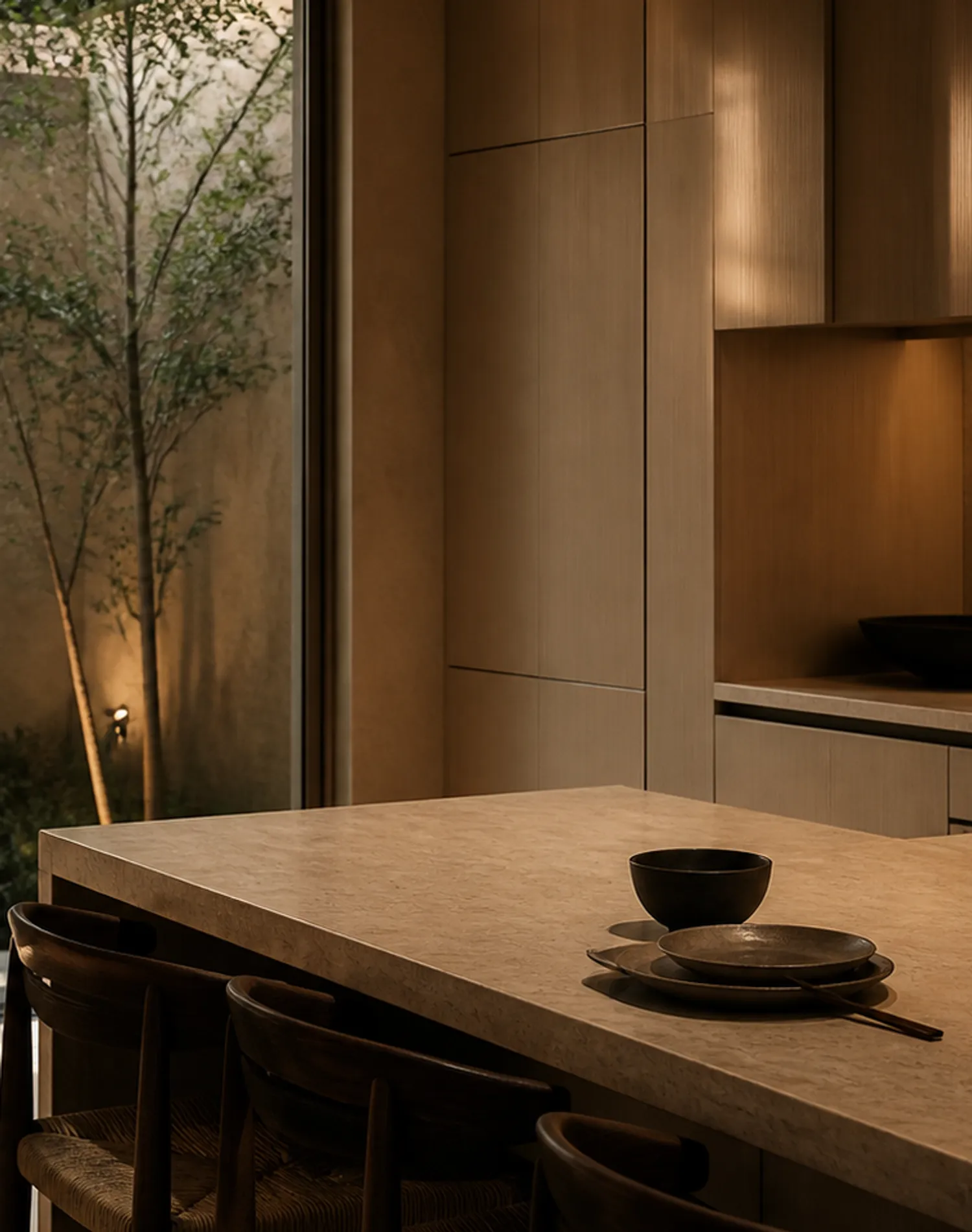 Fadior Meridian Cabinets Kitchen with Italian Finish Atelier — lifestyle setting with natural light and residential styling