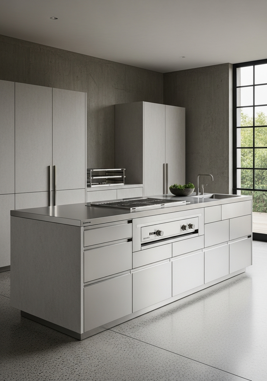Horizon Outdoor Kitchen Suite midscene view