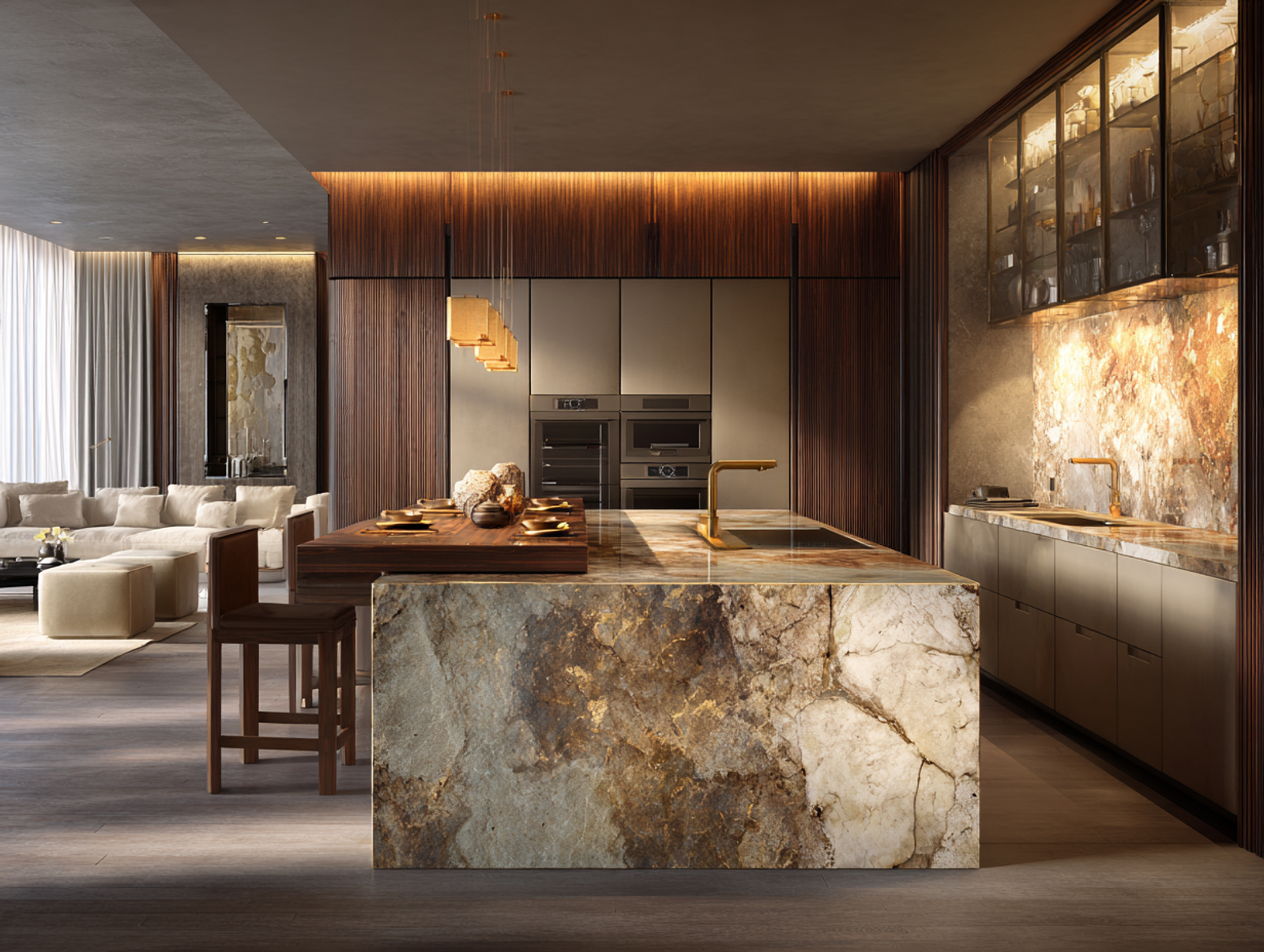 Modern stainless steel interior door system for luxury homes