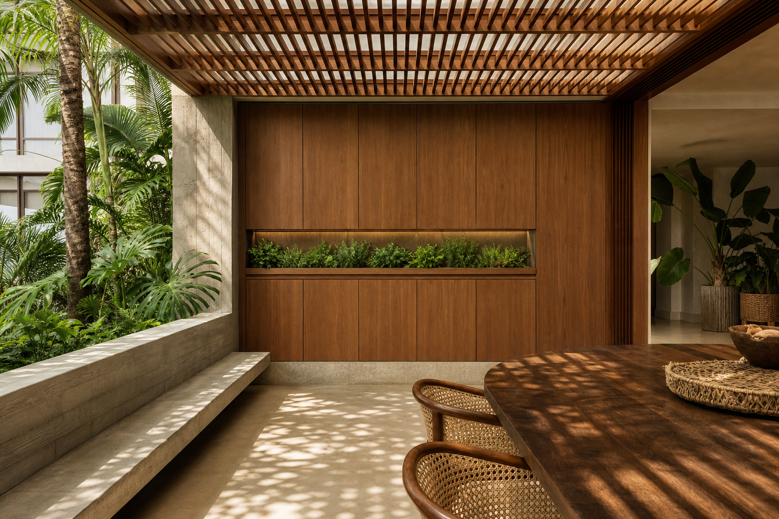 Fadior Cannes Balcony Suite with Recessed Herb Rail — lifestyle setting with natural light and residential styling