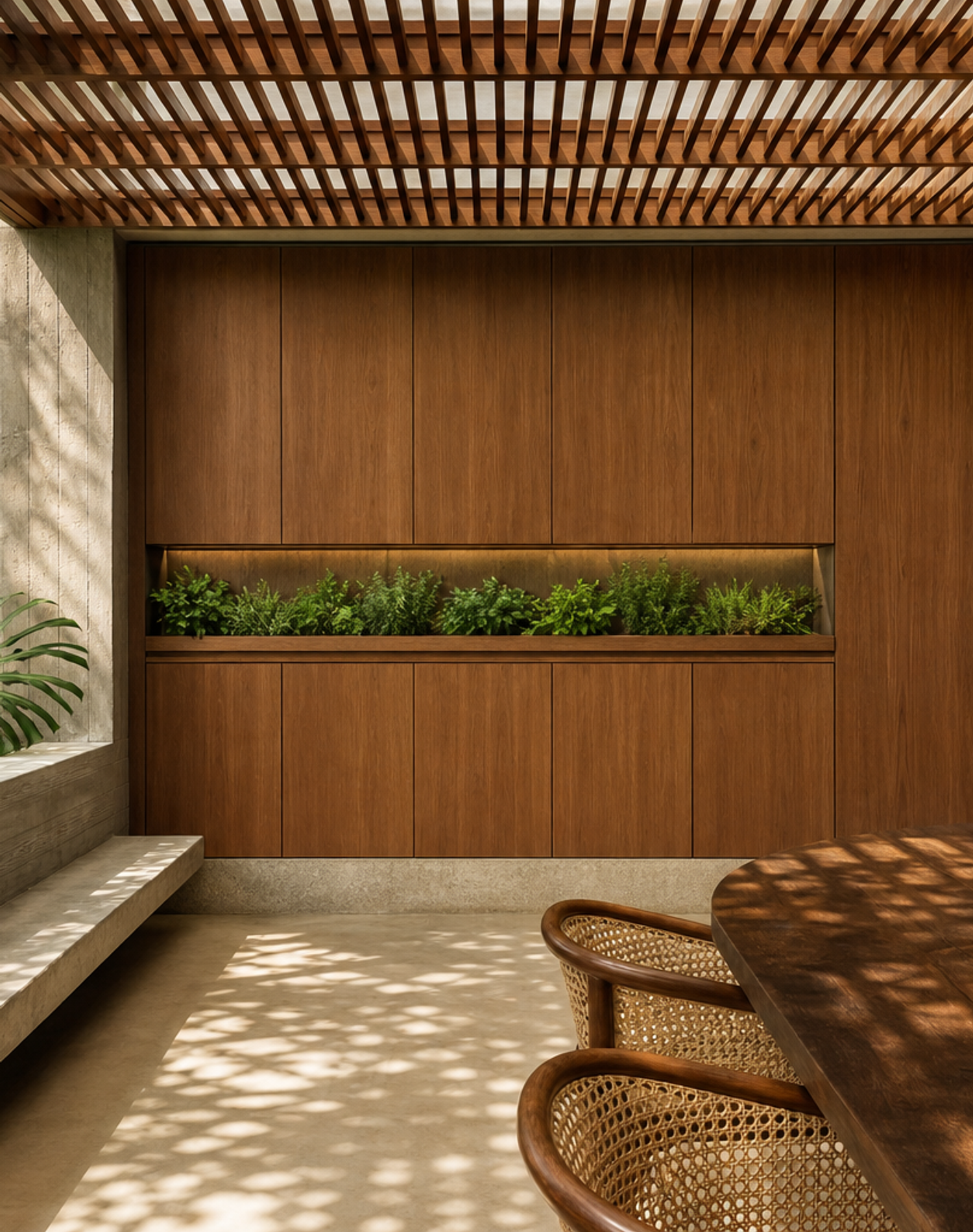 Fadior Cannes Balcony Suite with Recessed Herb Rail — lifestyle setting with natural light and residential styling