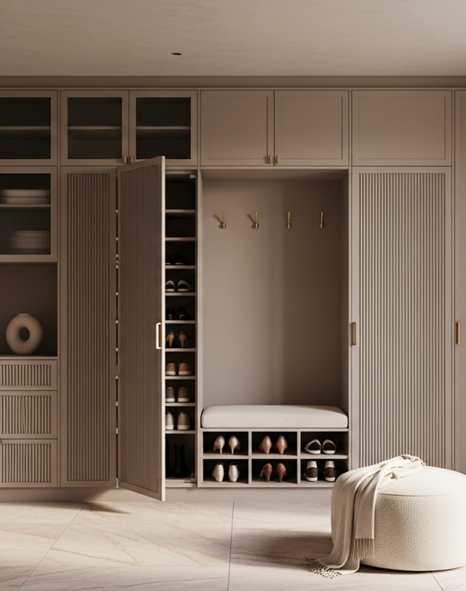 Fadior Archetype Shoe Wardrobe — lifestyle setting with natural light and residential styling