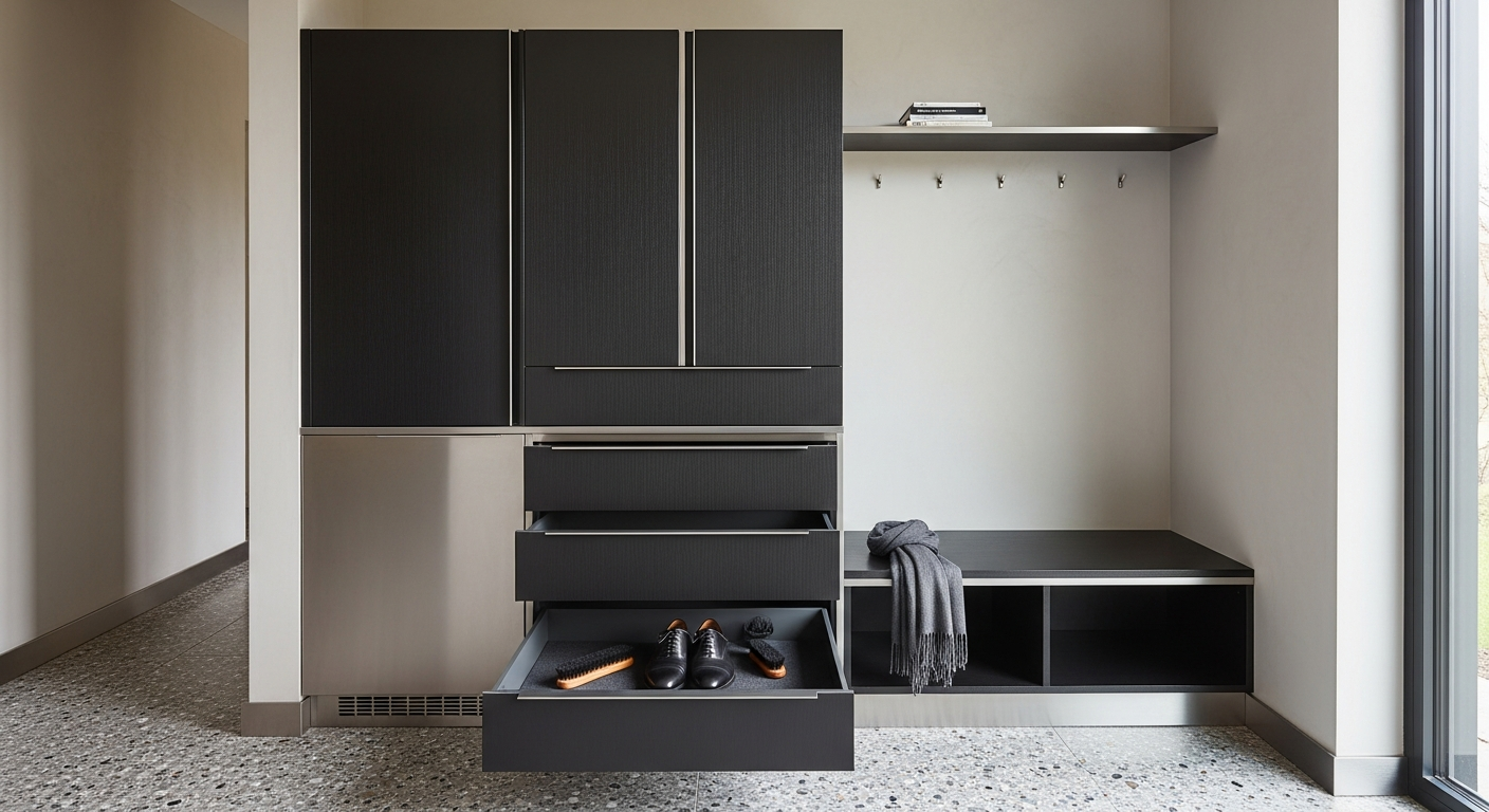 Fadior Archetype Entryway Suite — lifestyle setting with natural light and residential styling