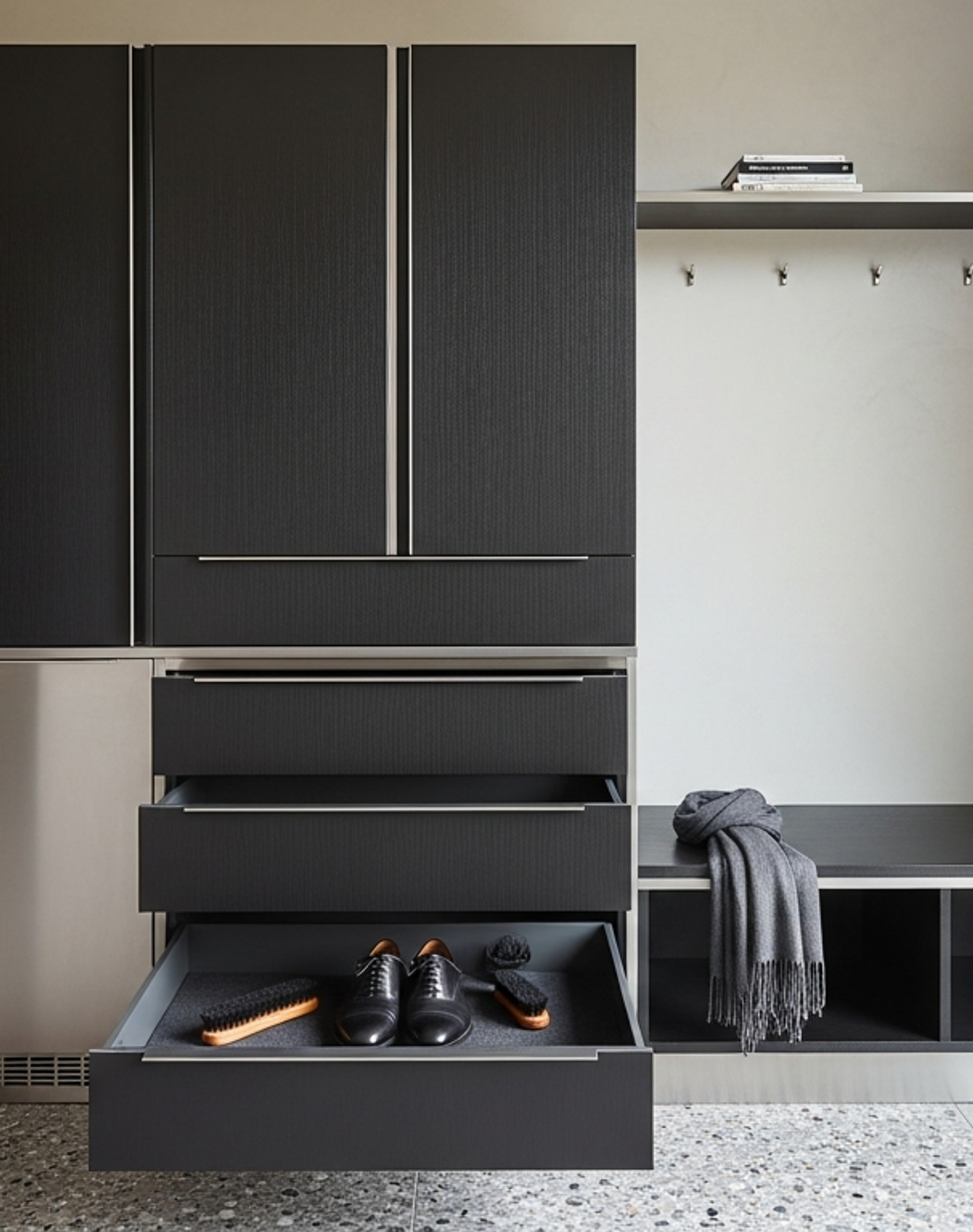 Fadior Archetype Entryway Suite — lifestyle setting with natural light and residential styling