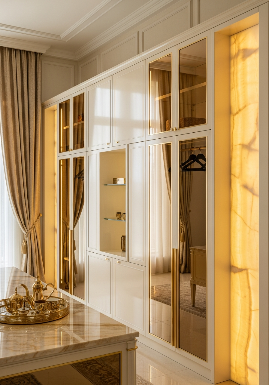 Fadior Brera Wardrobe Suite — interior room context showing cabinet integration