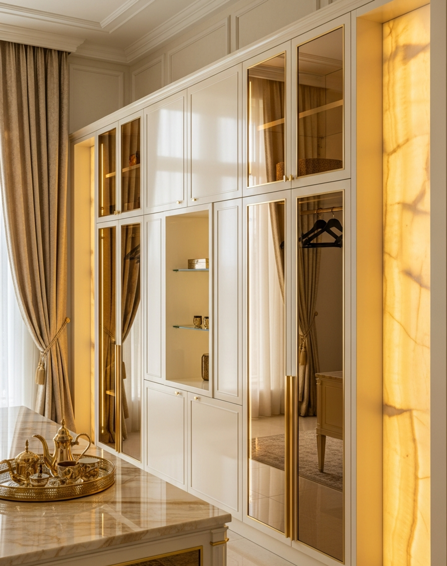 Fadior Brera Wardrobe Suite — interior room context showing cabinet integration